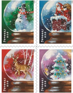 USPS® Holiday FOREVER® Postage Stamps, Book Of 20 Stamps, Stamp Design May Vary