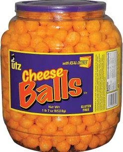 Utz® Cheese Balls Snack Barrel, 23 Oz Tub