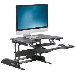 VariDesk ProPlus Manual Standing Desk Riser, 30"W x 41-3/4 "D, Black