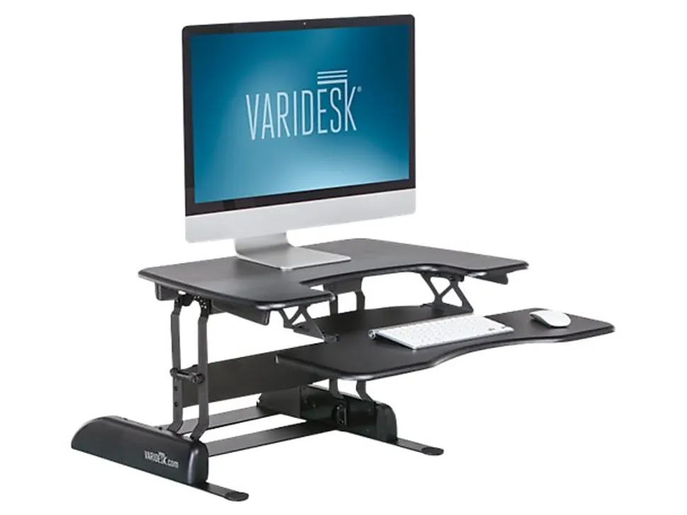VariDesk ProPlus Manual Standing Desk Riser, 30"W x 41-3/4 "D, Black