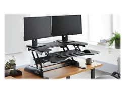 VariDesk ProPlus Manual Standing Desk Riser, 36"W x 41-3/4 "D, Black