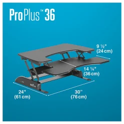 VariDesk ProPlus Manual Standing Desk Riser, 36
