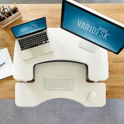VariDesk Pro Plus 36 White Manual Standing Desk Riser, 17-1/2