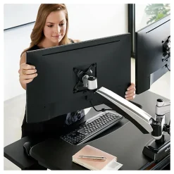 Vari Dual-Monitor Arm 360, Gray