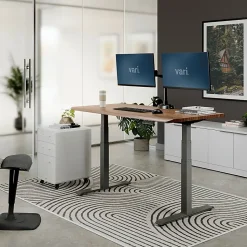 VARI Electric Standing Desk With ComfortEdge, 60