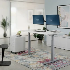 VARI Electric Standing Desk With ComfortEdge, 60