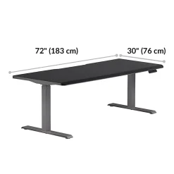 VARI Electric Standing Desk With ComfortEdge, 72