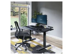 VARI Electric Standing Desk With ComfortEdge, 48"W, Black