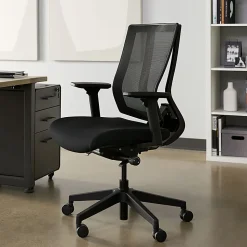 VARI Ergonomic Nylon High-Back Task Chair, Black