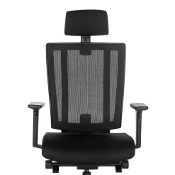 VARI Ergonomic Nylon High-Back Task Chair, With Headrest, Black