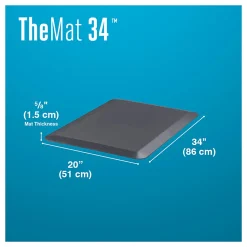 Vari Standing Mat, 34" x 20", Black