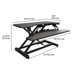 VARI VARIDESK ProPlus 36 Electric Standing Desk Converter, 6
