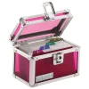 Vaultz® Locking Index Card Box, 3" x 5", Assorted Crocodile Colors (No Color Choice)