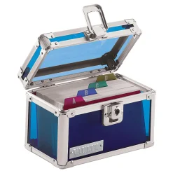 Vaultz® Locking Index Card Box, 3
