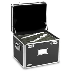 Vaultz® Locking Letter/Legal File Chest, 12 3/8"H x 17 5/8"W x 14"D, Black