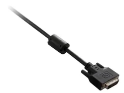 V7 - DVI cable - dual link - DVI-D (M) to DVI-D (M) - 6 ft - black