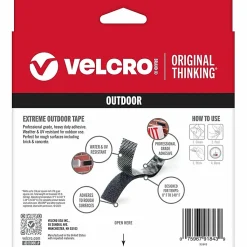 VELCRO® Brand Industrial Strength Velcro Self Stick Tape, 10"W x 1', Black