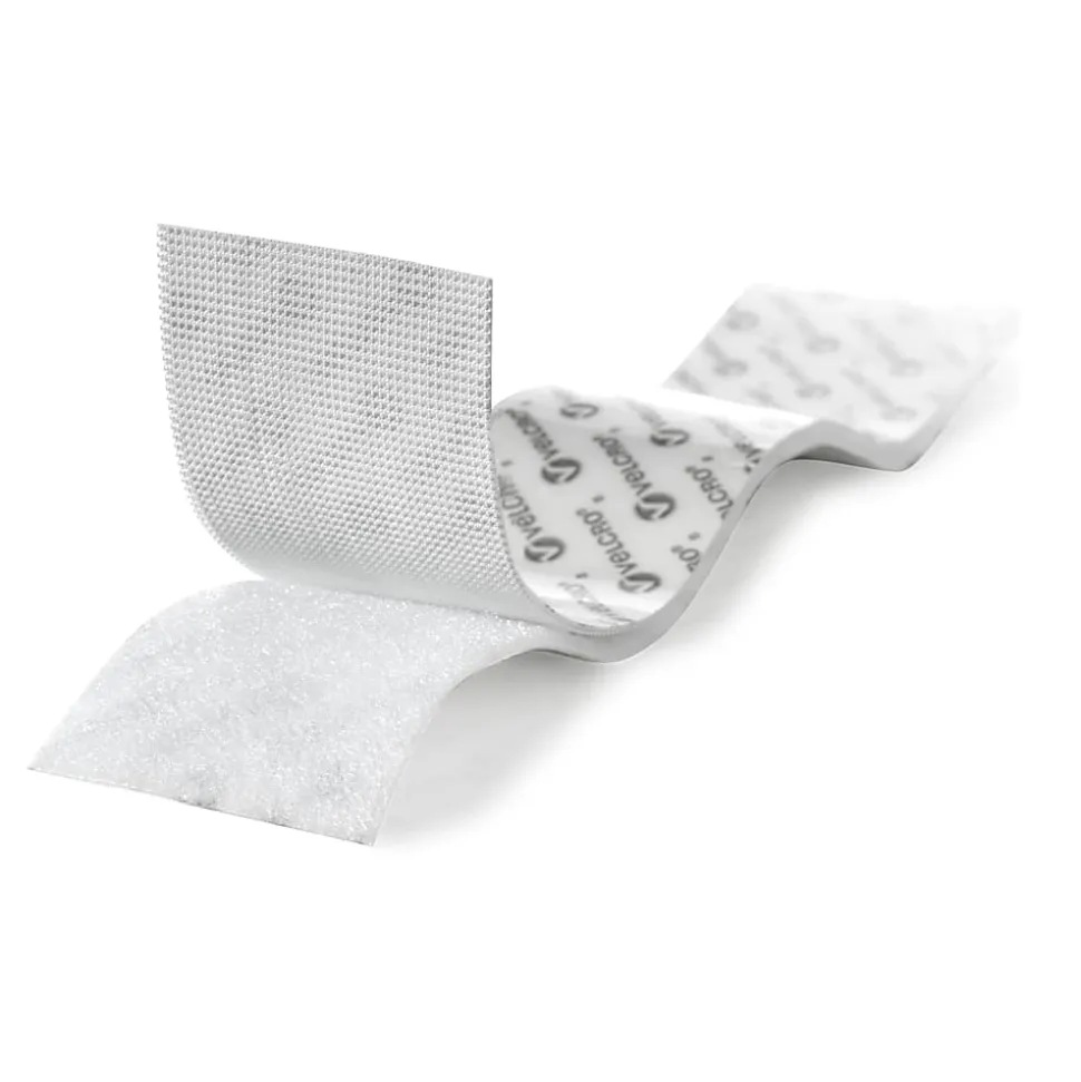 VELCRO® Brand Industrial Strength Tape, 4" x 2", White, Pack Of 3 Strips