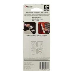 VELCRO® Brand Industrial Strength Tape, 2" x 4", Black, Pack Of 3