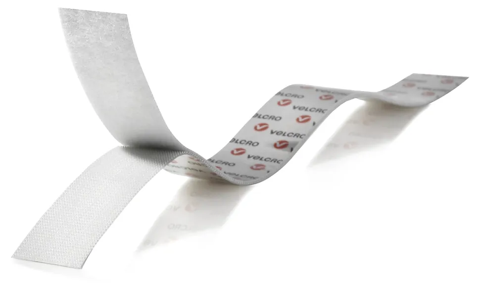 VELCRO® Brand Removable Mounting Tape, 0.75" x 15', White