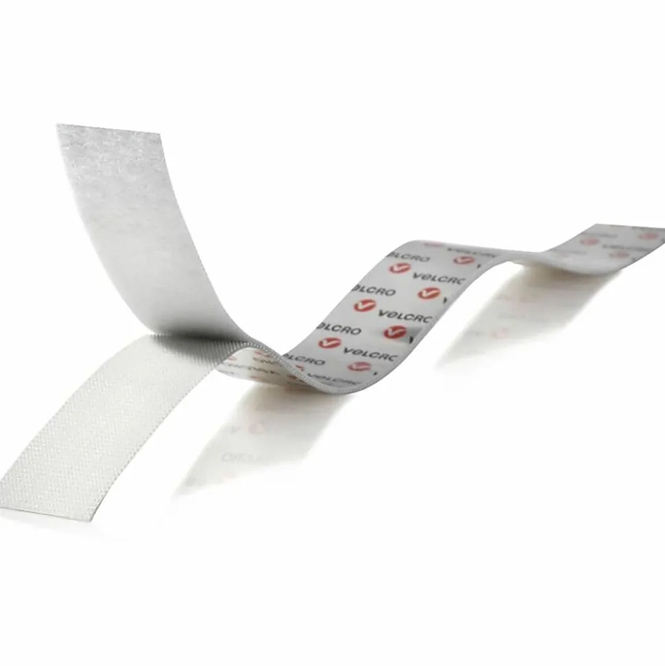 VELCRO® Brand Removable Mounting Tape, 0.75" x 15', White