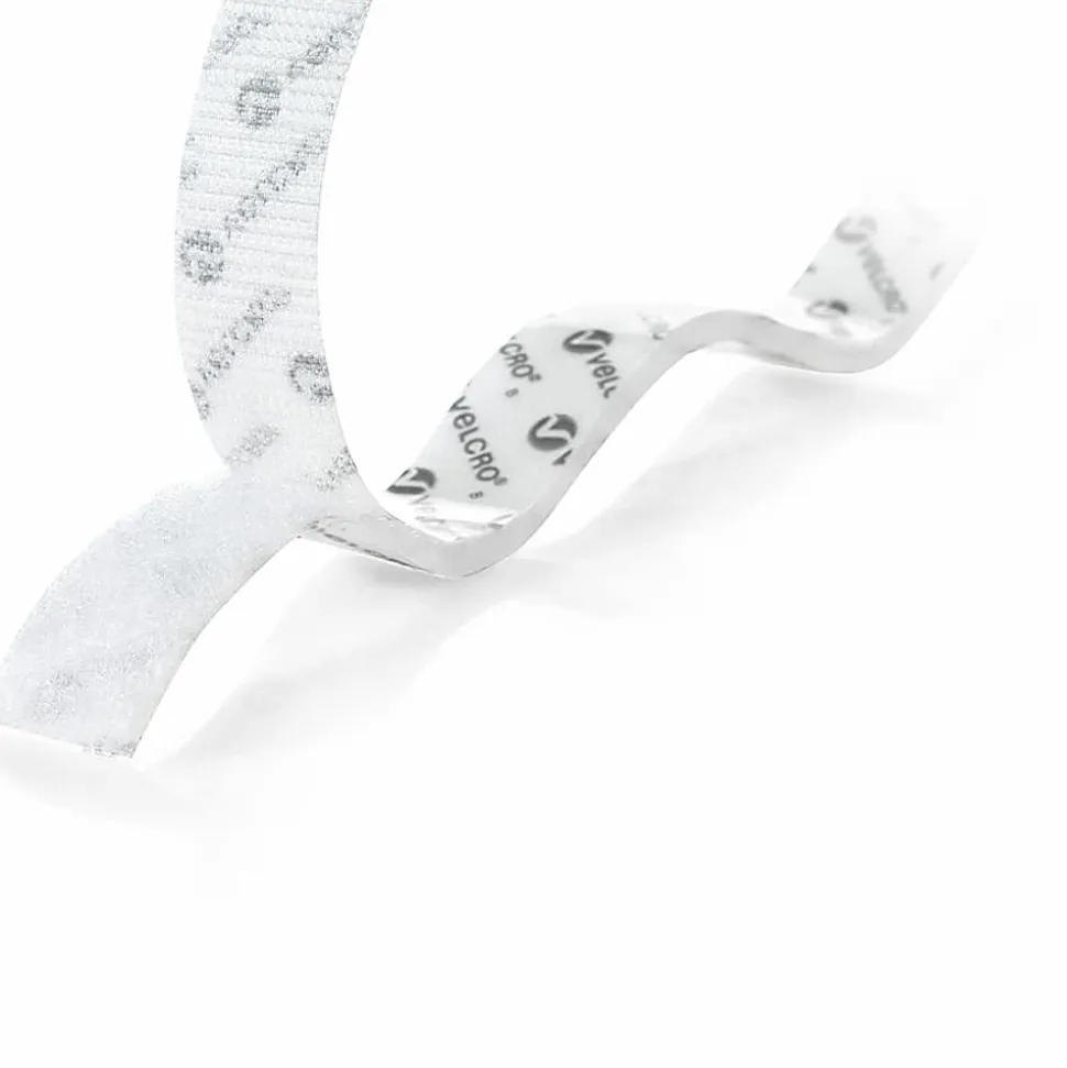 VELCRO® Brand Sticky Back Fastener Tape Roll, 3/4" x 5', White