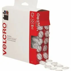 VELCRO® Brand Tape Combo Pack, 3/4" Dots, White, Box Of 200 Dots
