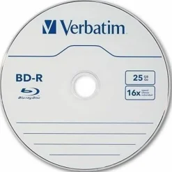 Verbatim BD-R 25GB 16X Disc Spindle, Box Of 25