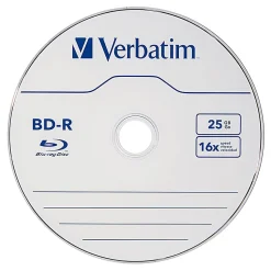 Verbatim BD-R 25GB 16X Disc Spindle, Box Of 25