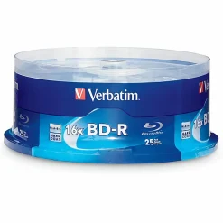 Verbatim BD-R 25GB 16X Disc Spindle, Box Of 25