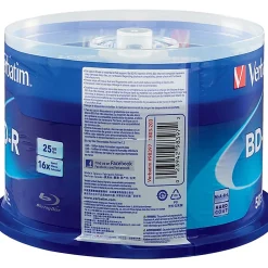 Verbatim BD-R 25GB 16X with Branded Surface - 50pk Spindle - 50pk Spindle