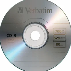 Verbatim® CD-R Recordable Media, Spindle, 700MB/80 Minutes, Pack Of 100