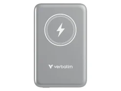 Verbatim Charge 'n' Go Magnetic Wireless Power Bank, Gray, 32249