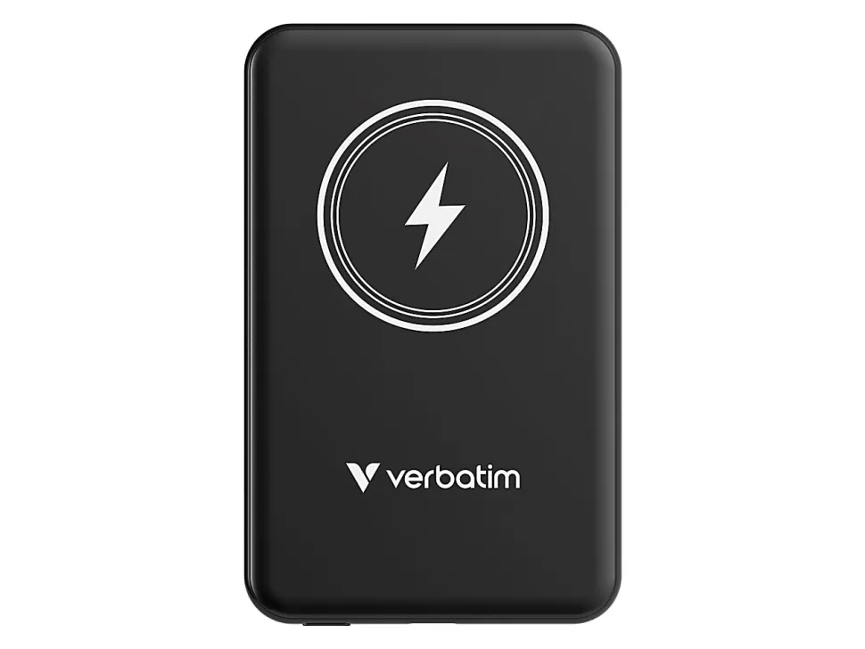 Verbatim Charge 'n' Go Magnetic Wireless Power Bank, Black, 32240