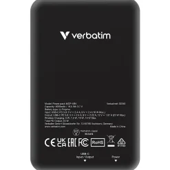 Verbatim Charge 'n' Go Magnetic Wireless Power Bank, Black, 32240