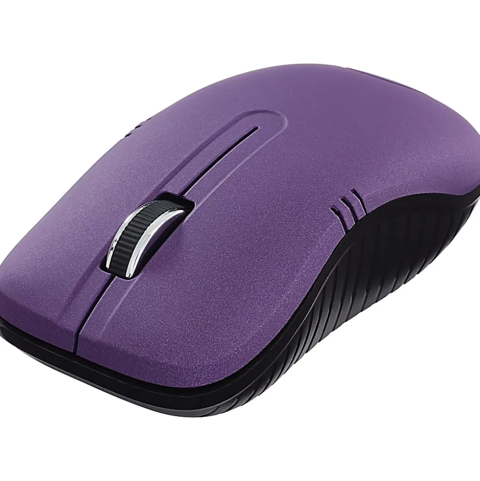 Verbatim Commuter Series Cordless Optical Computer Mouse, Matte Purple, 99781