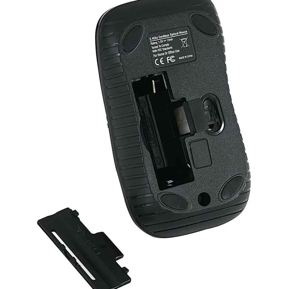 Verbatim® Commuter Series USB Type-A Wireless Notebook Optical Mouse, Matte Black, 99765