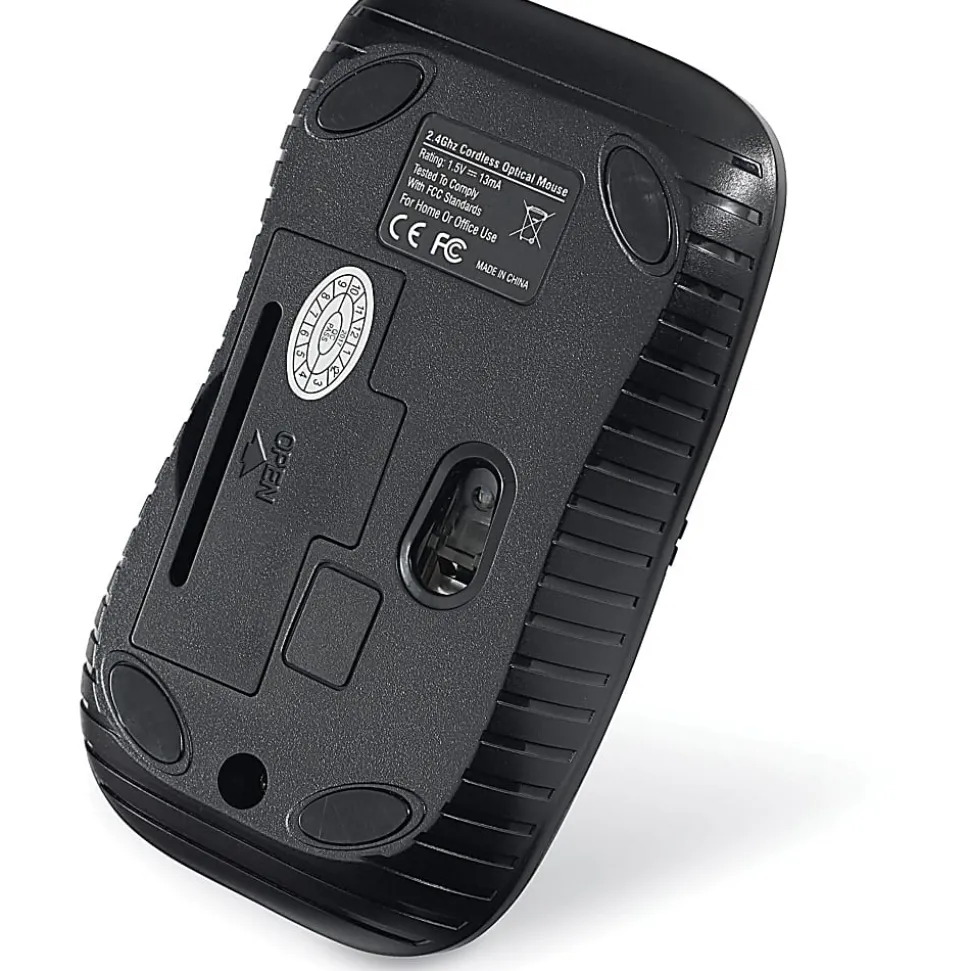 Verbatim® Commuter Series USB Type-A Wireless Notebook Optical Mouse, Matte Black, 99765