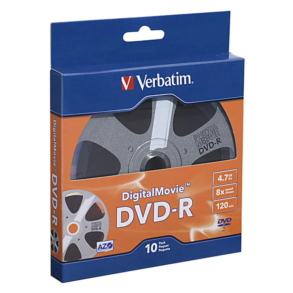Verbatim® Digital Movie® DVD-R Bulk Box, Pack Of 10