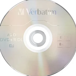 Verbatim® DVD+R DL Branded Surface Spindle, 8.5GB, Pack Of 50