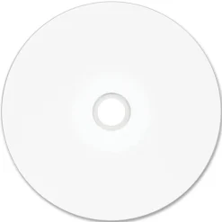 Verbatim Inkjet Printable DVD+R Discs, 4.7GB, 16x, Spindle, White, 50/Pack