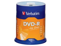 Verbatim® Life Series DVD-R Disc Spindle, Pack Of 100