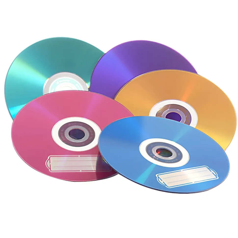 Verbatim® Life Series DVD+R Spindle, Vibrant Color, Pack Of 25