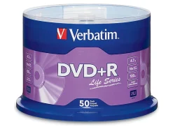 Verbatim® Life Series DVD+R Spindle, Pack Of 50