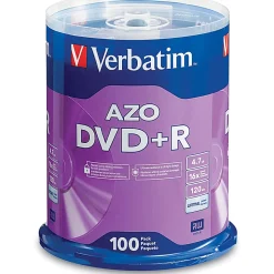 Verbatim® Life Series DVD+R Spindle, Pack Of 100