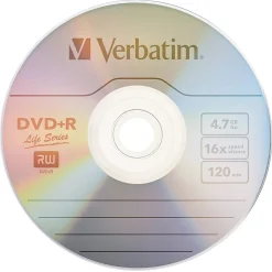 Verbatim® Life Series DVD+R Spindle, Pack Of 100