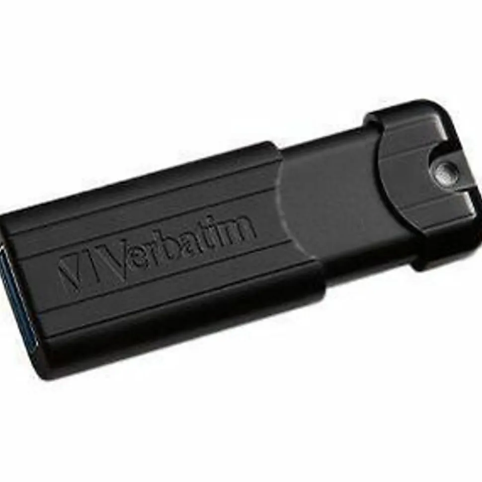 Verbatim Microban 32GB PinStripe USB 3.2 Flash Drive Business Pack - 32 GB - USB 3.2 (Gen 1) Type A - Black - Lifetime Warranty - 10 / Pack