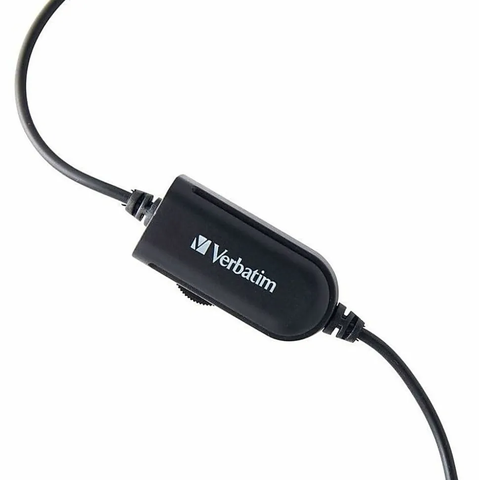 Verbatim Mono Headset with Microphone and In-Line Remote - Mono - Mini-phone (3.5mm) - Wired - 32 Ohm - 70722