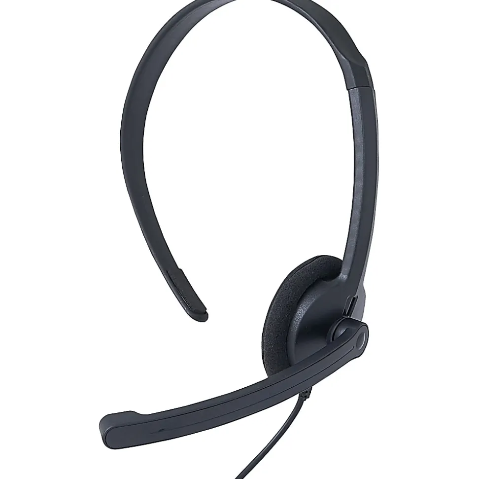 Verbatim Mono Headset with Microphone and In-Line Remote - Mono - Mini-phone (3.5mm) - Wired - 32 Ohm - 70722