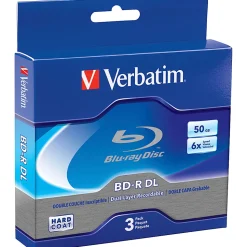 Verbatim - 3-Pack 6x BR-R DL Disc Spindle
